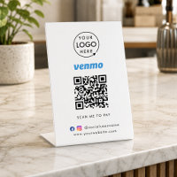 Venmo QR Code Payment | Scan to Pay Business Logo