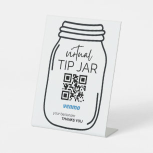 Venmo QR Code Sign for Bartenders