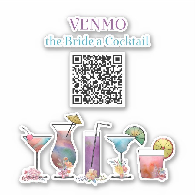 VENMO the Bride a Cocktail Custom Cutout (Front)