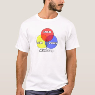 Venn Diagram .. Actuaries T-Shirt