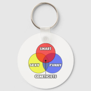 Venn Diagram .. Geneticists Keychain