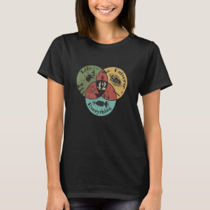 Venn Diagram Life The Universe And Everything 42 T-Shirt