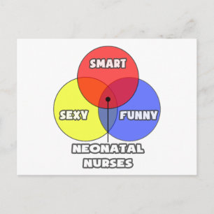 Venn Diagram .. Neonatal Nurses Postcard