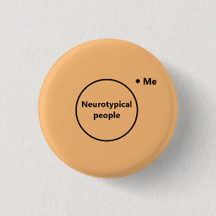 Venn diagram not typical 1 inch round button