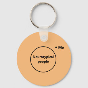 Venn diagram not typical keychain