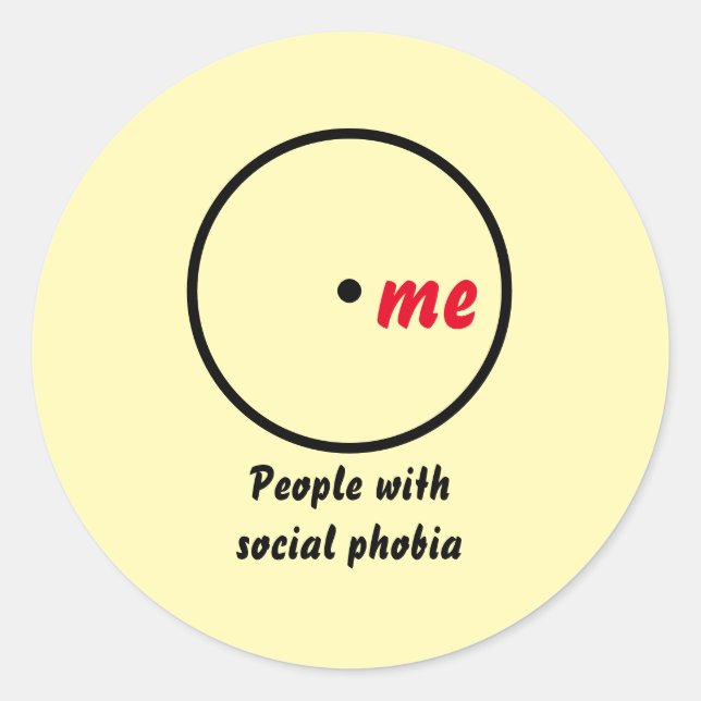 Venn diagram single diagnosis classic round sticker (Front)