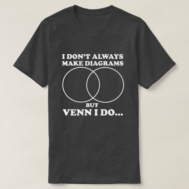 Venn I font le T-shirt de diagrammes (Design devant)