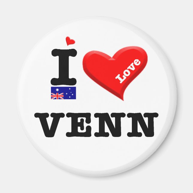 VENN - I Love Magnet (Front)