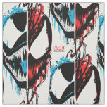 Venom and Carnage Split Inked Face Graphic Fabric