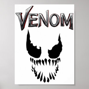 Venom face Poster for Sale by DolphinArts66