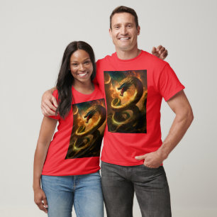 "Venom Vogue: Sssensational Snake Design Tee" T-Shirt