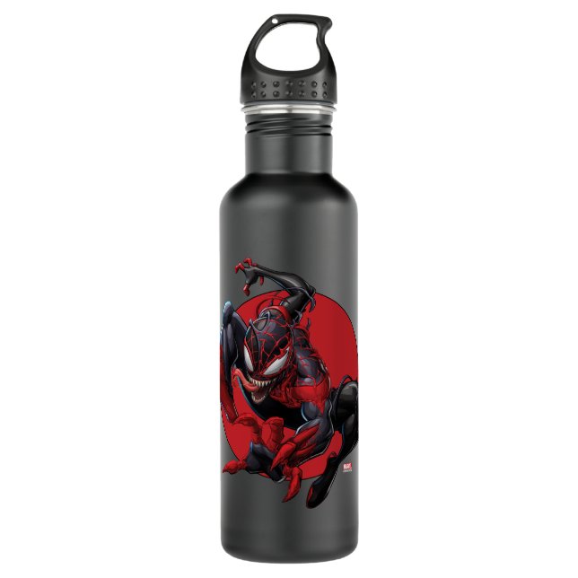 Venomized Spider-Man Miles Morales 710 Ml Water Bottle (Front)