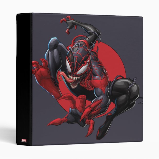 Venomized Spider-Man Miles Morales Binder (Front/Spine)