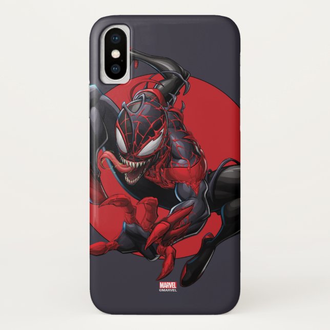 Venomized Spider-Man Miles Morales Case-Mate iPhone Case (Back)