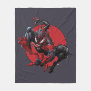 Venomized Spider-Man Miles Morales Fleece Blanket