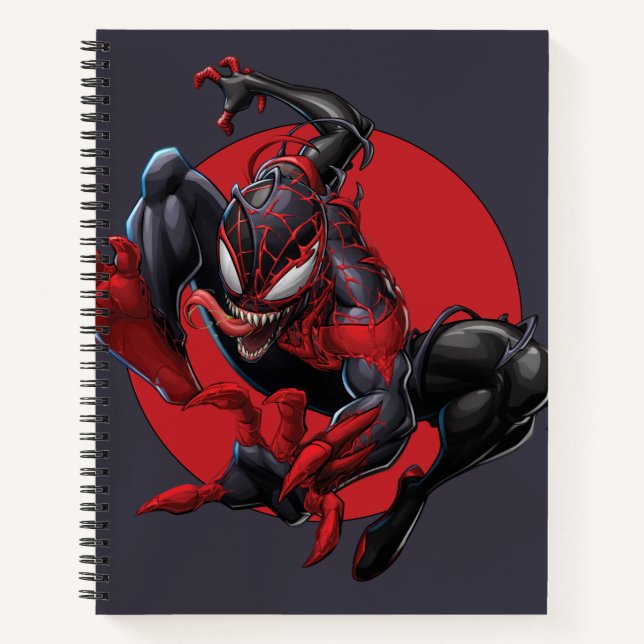 Venomized Spider-Man Miles Morales Notebook (Front)