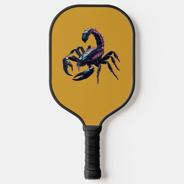 Venomous Black Scorpion Pickleball Paddle (Front)