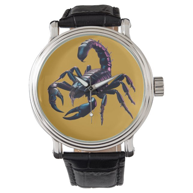 Venomous Black Scorpion Watch (Front)