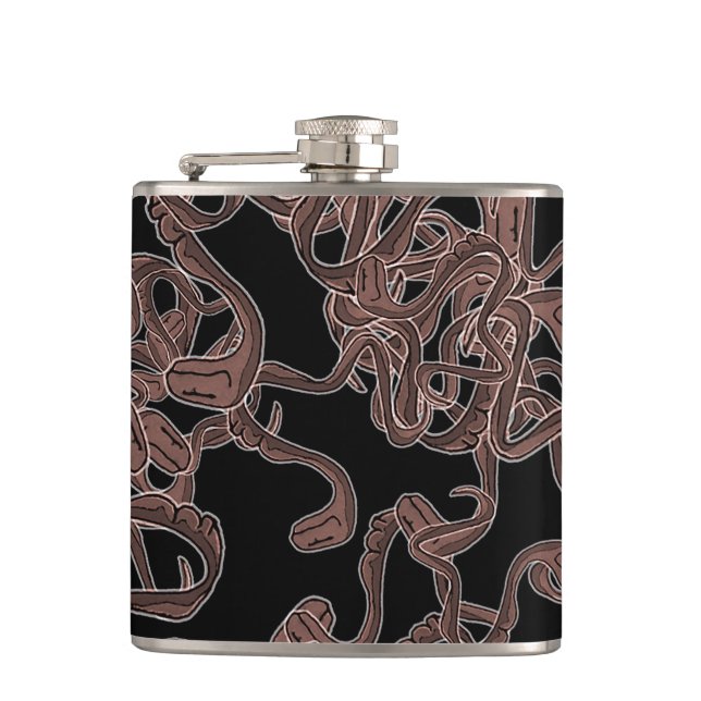 Venomous Elegance  Hip Flask (Front)