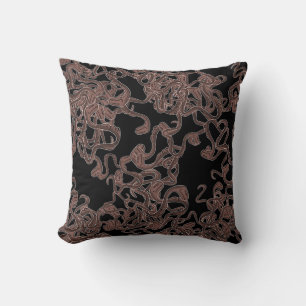 Venomous Elegance Throw Pillow