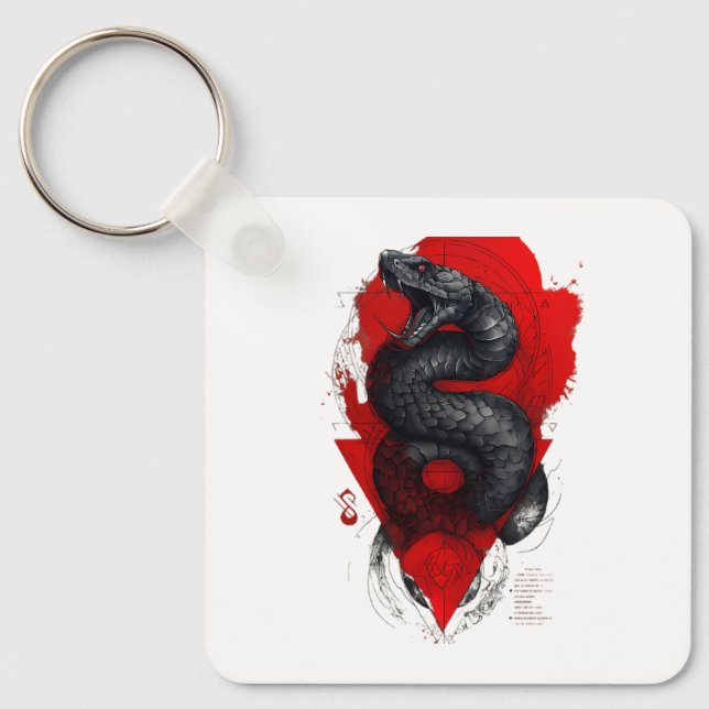 Venomous Viper Trash Polka Keychain (Front)