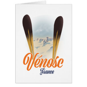 Vénosc, France Affiche de ski