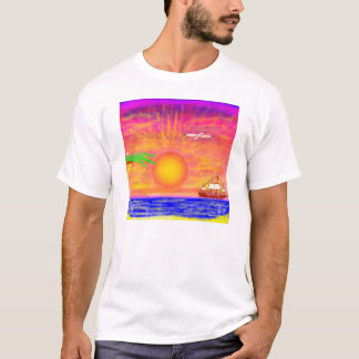 Vent, vague, lumière du soleil - T-shirt