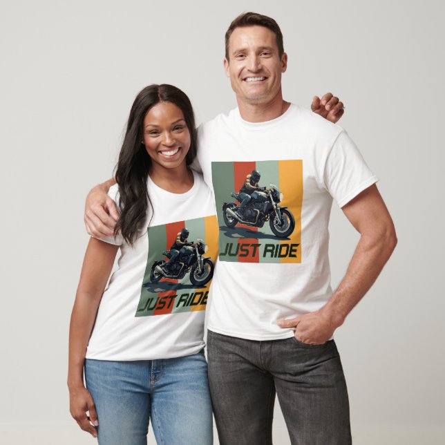 ventage Motorcycle T-Shirt Design  (Unisex)