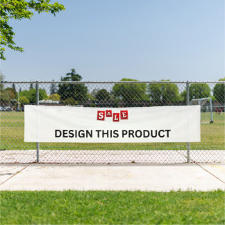 VENTE ! Bannière - 2,5 po x 12 po - Extérieur - Pe