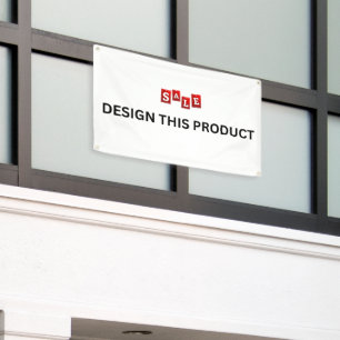 VENTE ! Bannière - 2,5'x4' - Extérieur avec granul