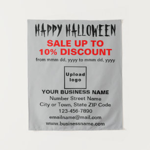 Vente commerciale d'Halloween sur Tapisserie grise