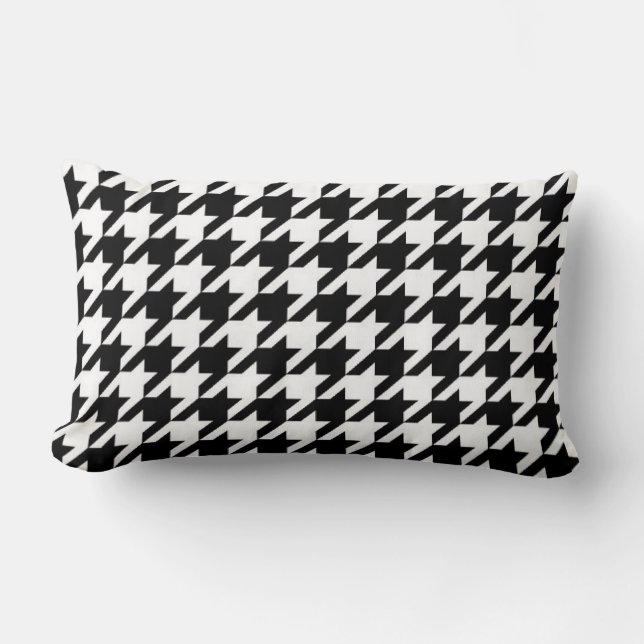 VENTE - coussin lombaire de rétro pied-de-poule (Recto)