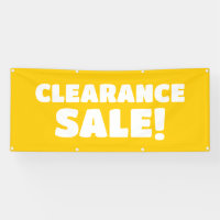 Vente de décharge ! Bannière jaune