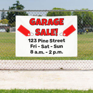 VENTE DE GARAGE SUR MESURE ! Banderole