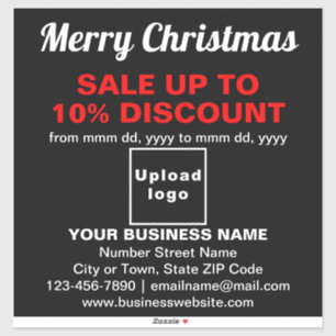 Vente de Noël d'affaires sur Sticker en Vinyle Noi