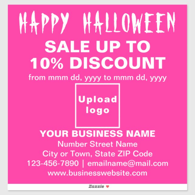 Vente d'Halloween d'affaires sur Sticker en Vinyl  (Feuille)