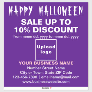 Vente d'Halloween d'affaires sur Stickers de Vinyl