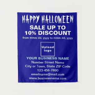 Vente d'Halloween d'affaires sur Tapisserie bleue