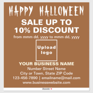 Vente d'Halloween Entreprise Autocollant Vinyle Ma