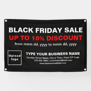 Vente du Black Friday sur une bannière rectangle n