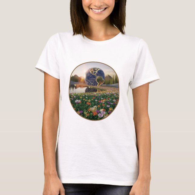 Vente exclusive de T-shirt Femme : Style tendance. (Devant)