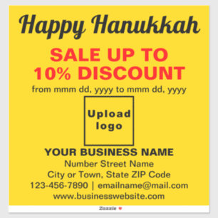 Vente Hanoukka d'affaires sur Sticker en Vinyl Jau