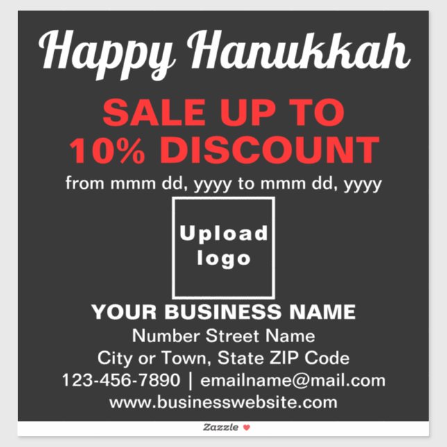 Vente Hanoukka d'affaires sur Sticker en Vinyl Noi (Feuille)
