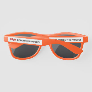 VENTE ! Lunettes de soleil en plastique - Orange -