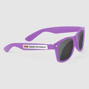 VENTE ! Lunettes de soleil en plastique - Violet -