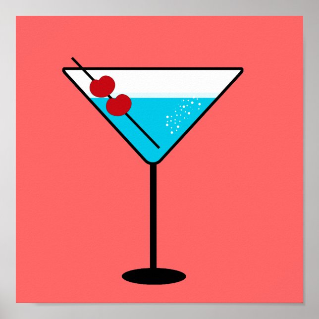 VENTE ! Poster de cocktails par SRF (Devant)
