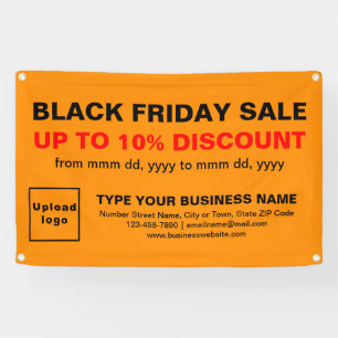 Vente Vendredi Noir sur bannière Rectangle couleur