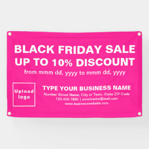 Vente Vendredi Noir sur bannière Rectangle Rose