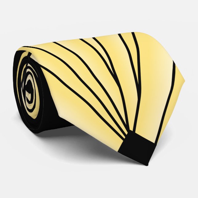 Ventilateur Art déco Design Cravate jaune (Roulé)