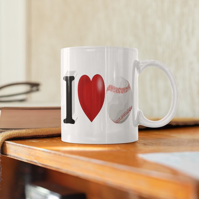 Ventilateur de baseball demi-texte Géant café Mug (Créateur téléchargé)